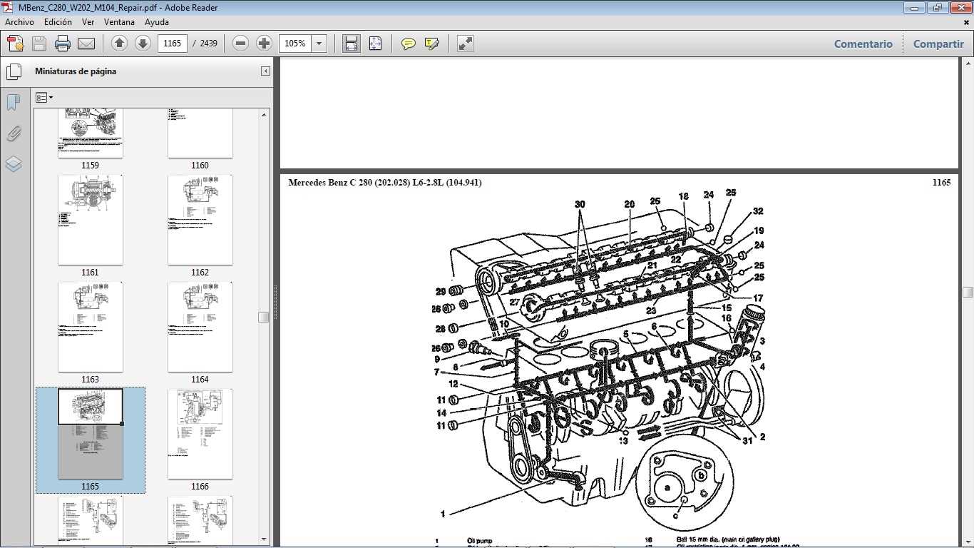 mercedes benz c280 repair manual