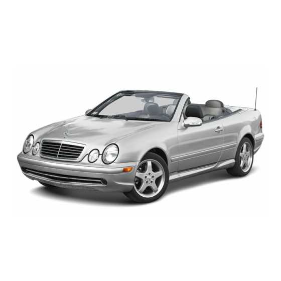 mercedes benz clk 430 repair manual