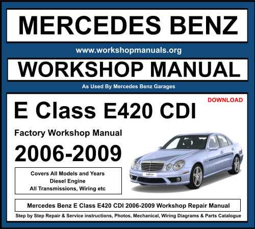 mercedes e350 repair manual