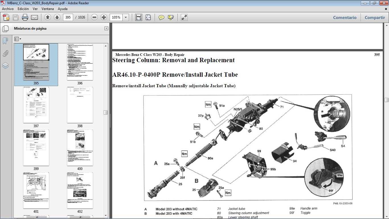 mercedes w203 repair manual