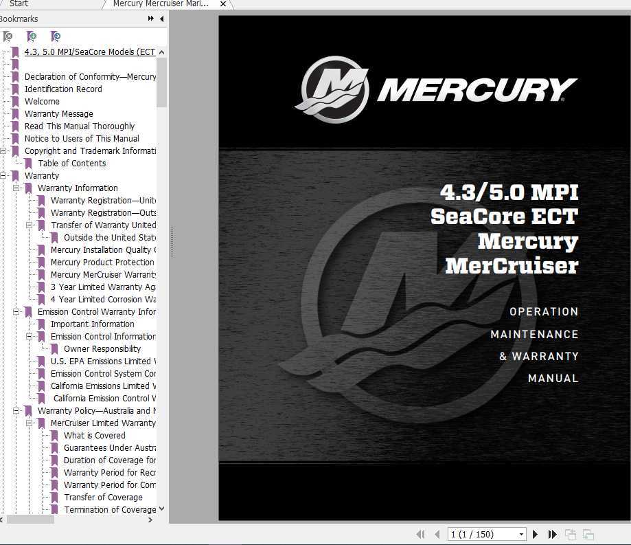 mercruiser 350 mag mpi repair manual