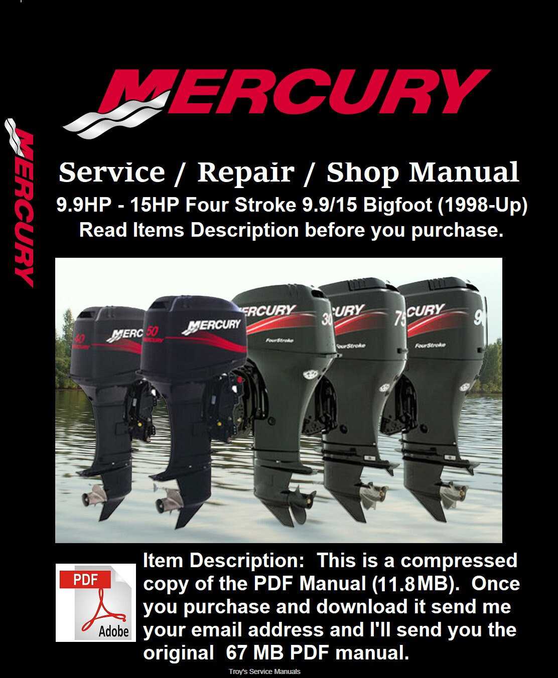 mercury 9.9 4 stroke repair manual