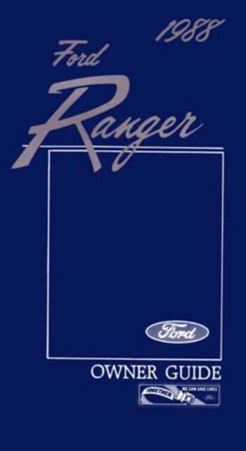 1988 ford ranger repair manual