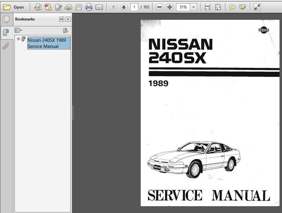 1989 nissan 240sx repair manual