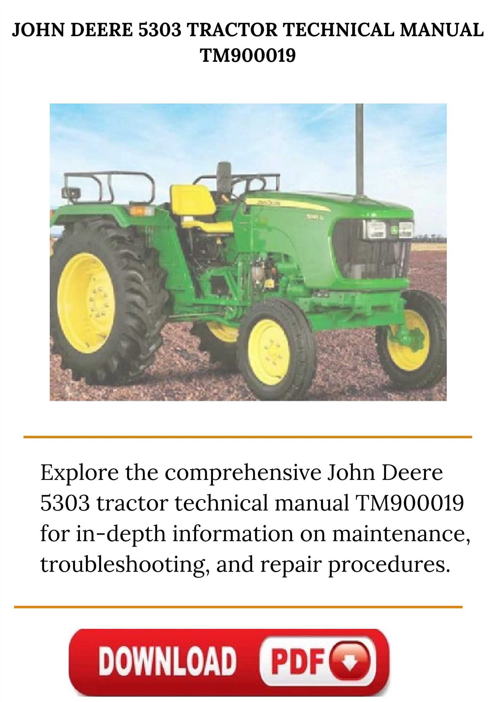 john deere 5303 repair manual