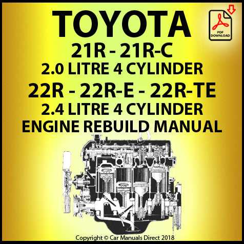 toyota engine repair manual