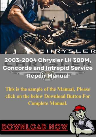 2004 chrysler concorde repair manual