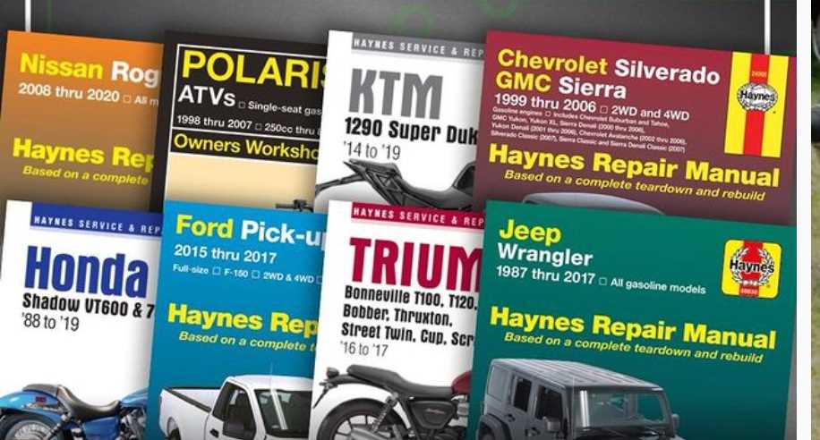 buy vehicle repair manuals