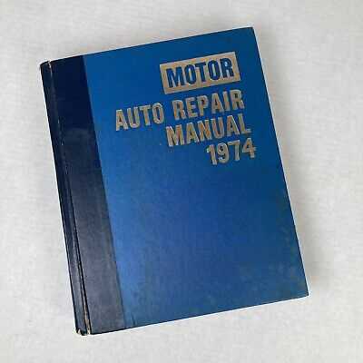 motor auto repair manual 1974