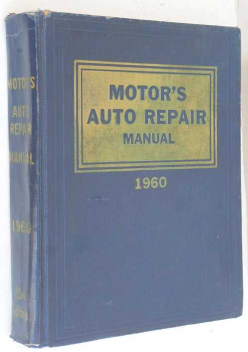 motors auto repair manual 1960