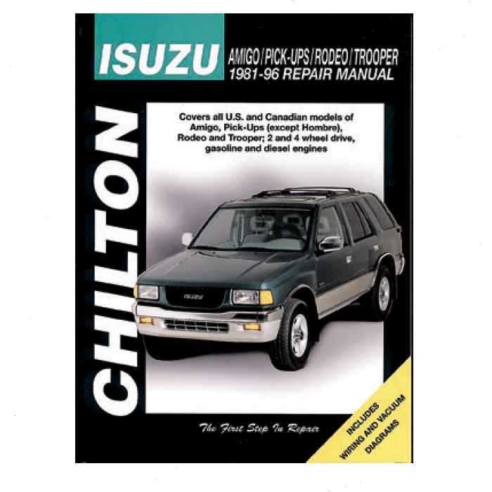 2001 isuzu trooper repair manual