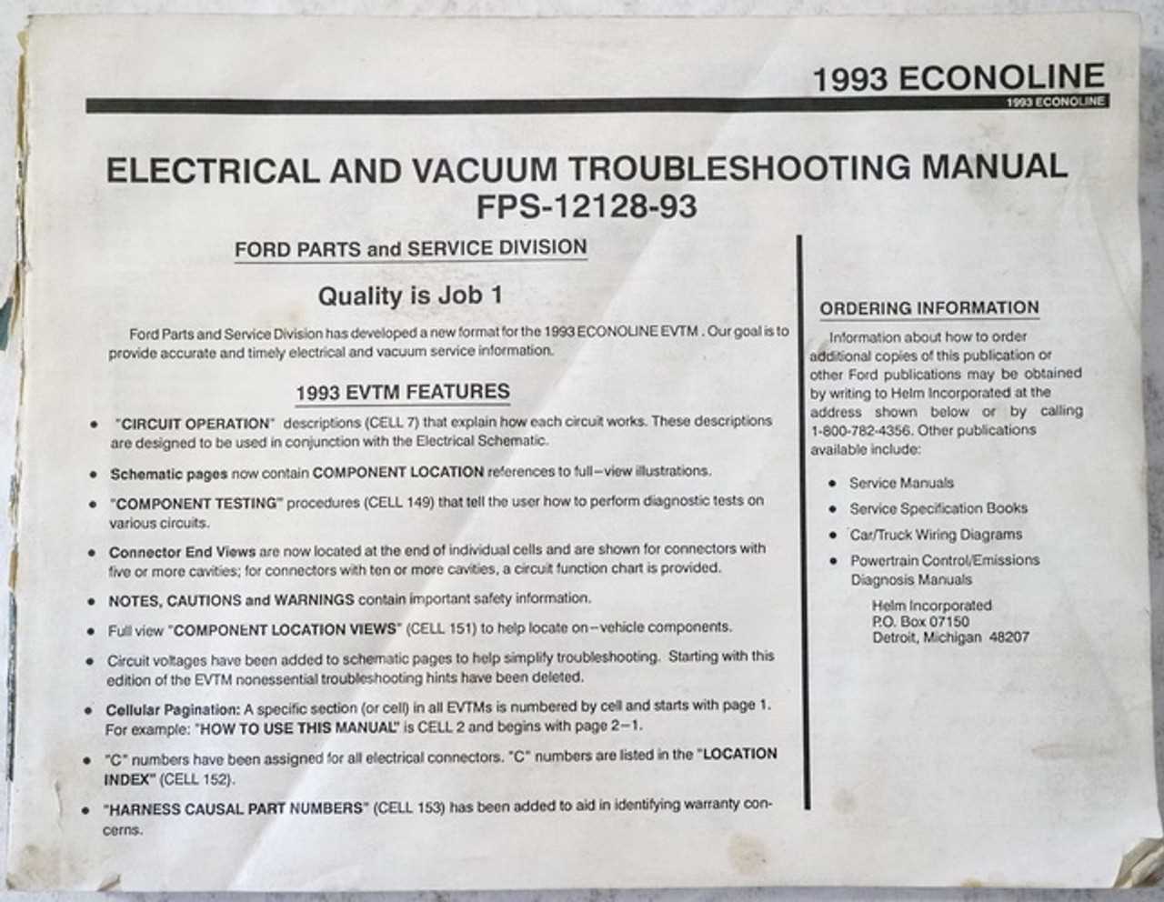 1993 ford e350 repair manual