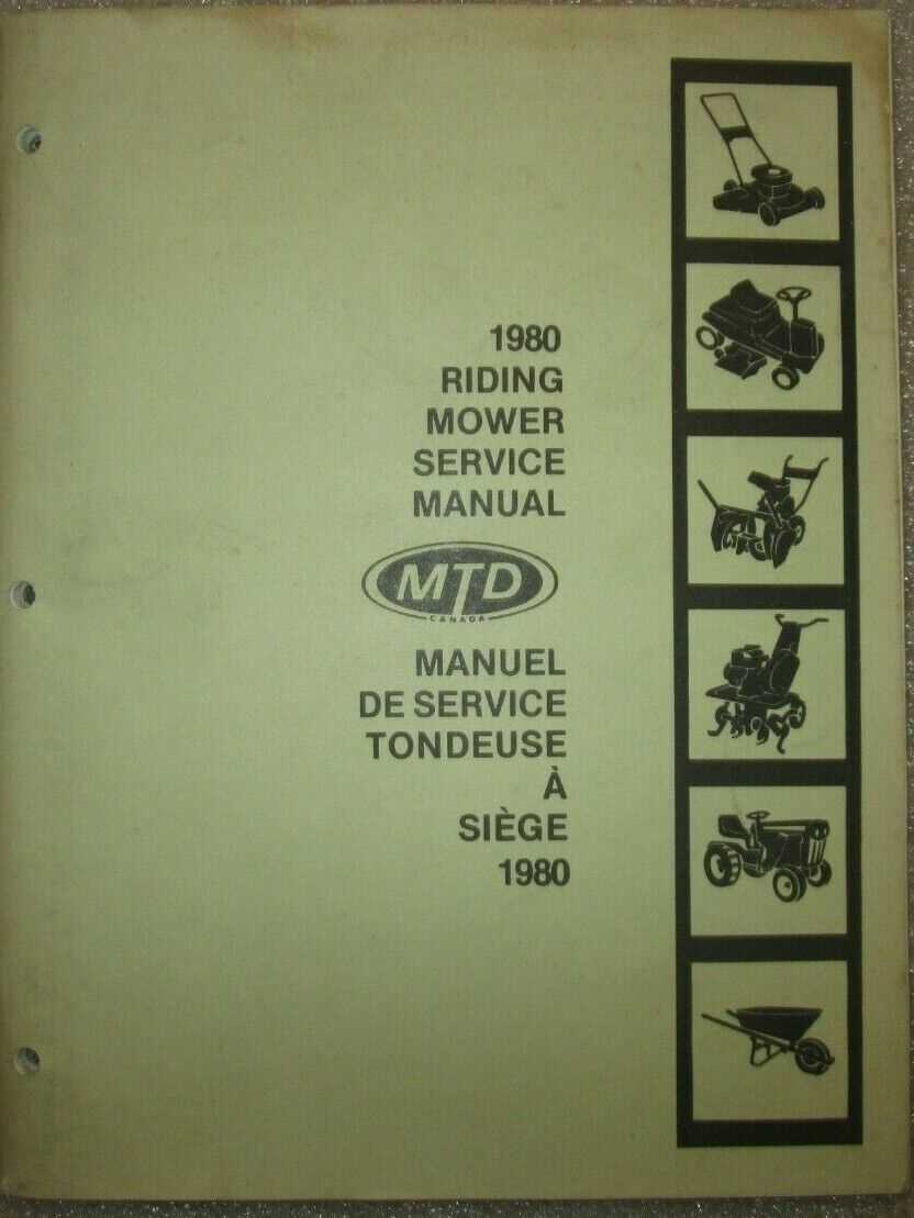 mtd lawn mower repair manuals