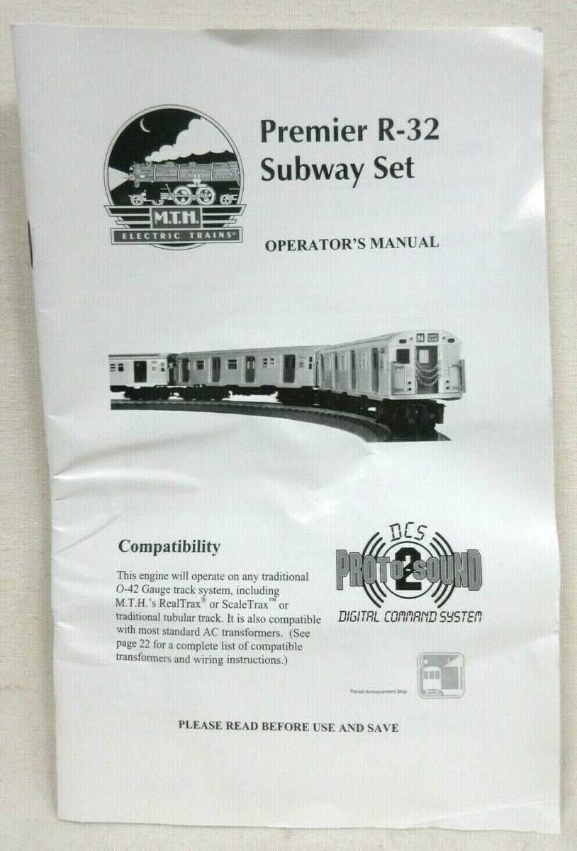 mth train repair manual