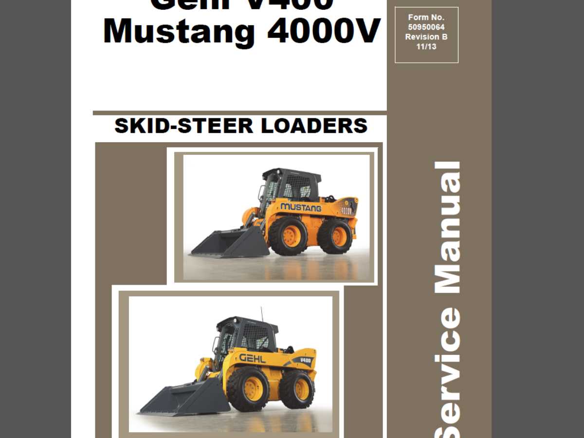 mustang skid steer repair manual