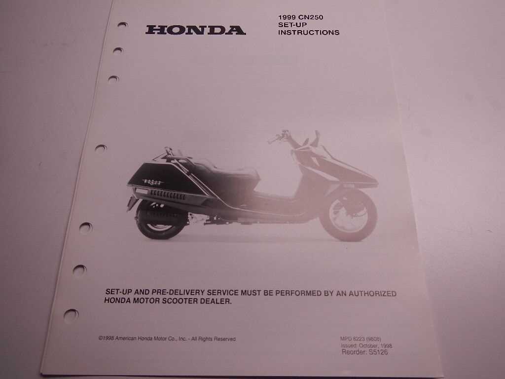 honda helix cn250 repair manual