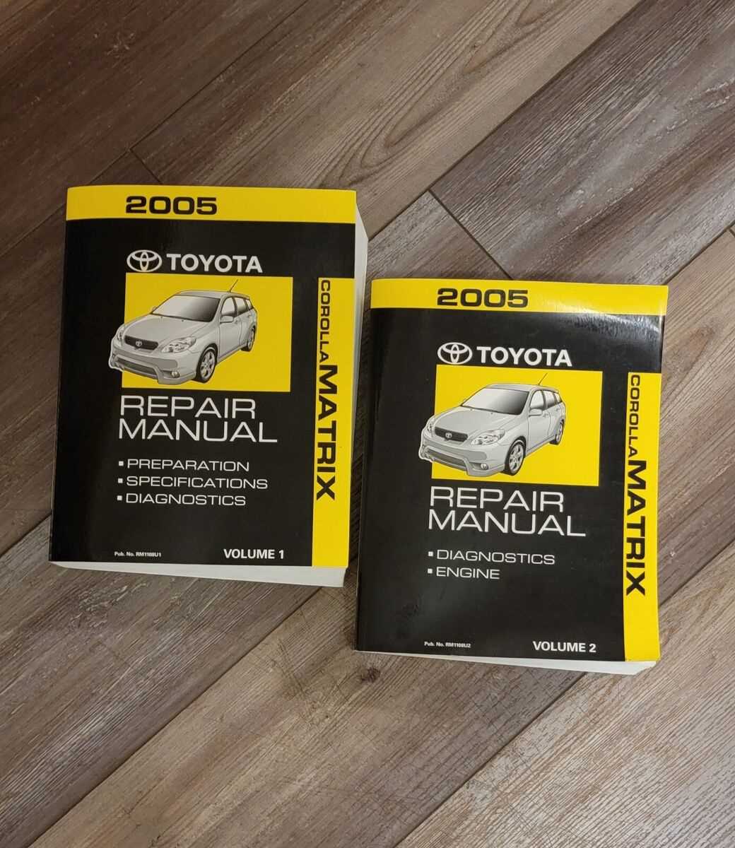 2005 toyota matrix repair manual