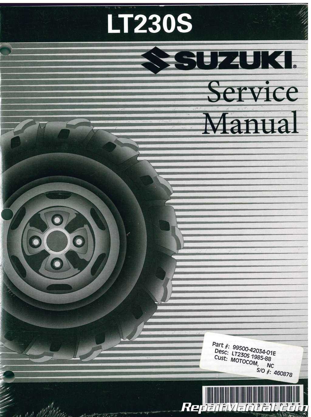 suzuki four wheeler repair manual