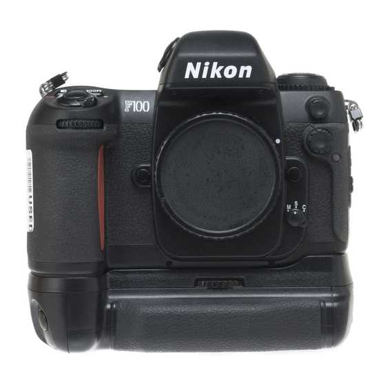 nikon f100 repair manual