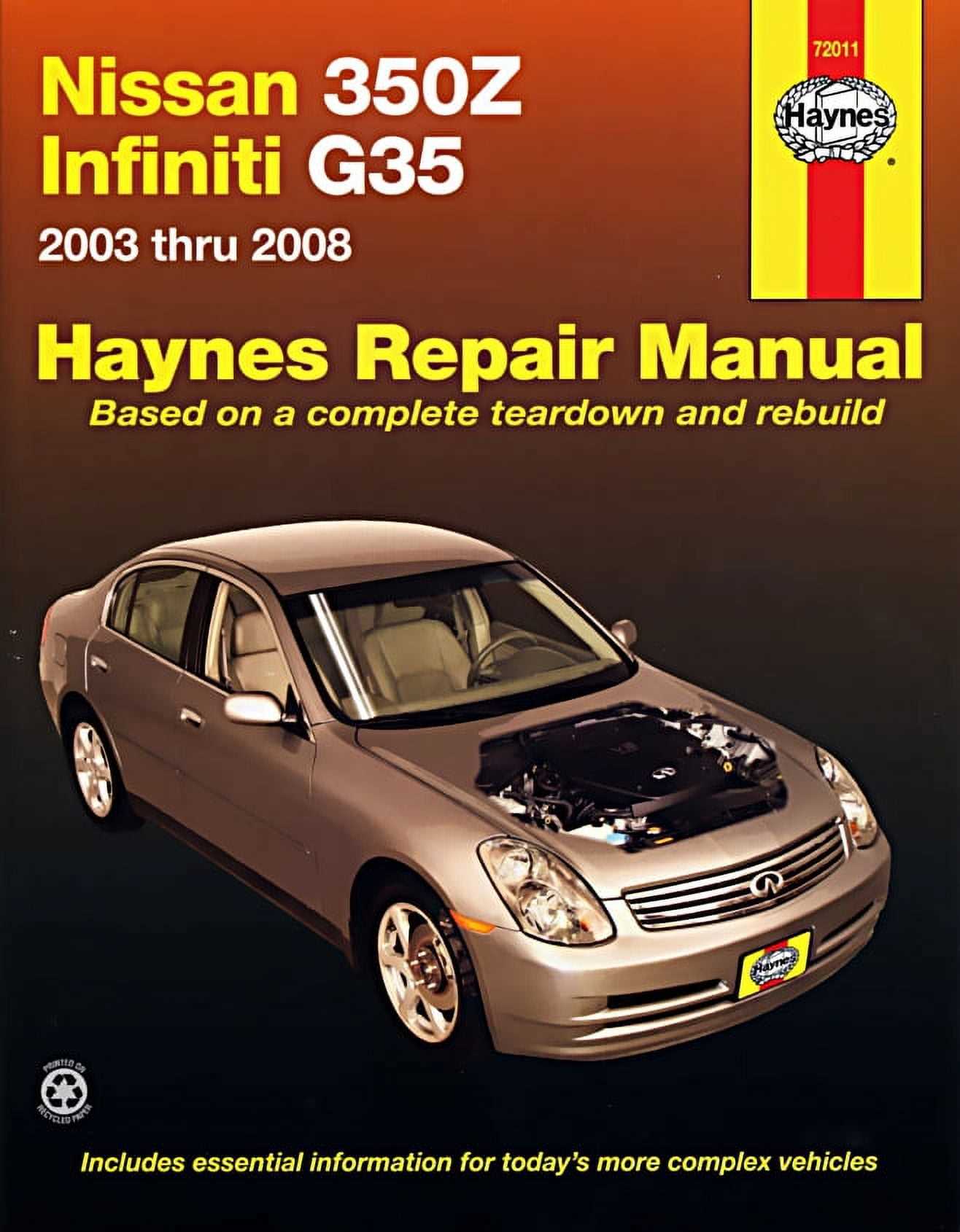 nissan 350z repair manual