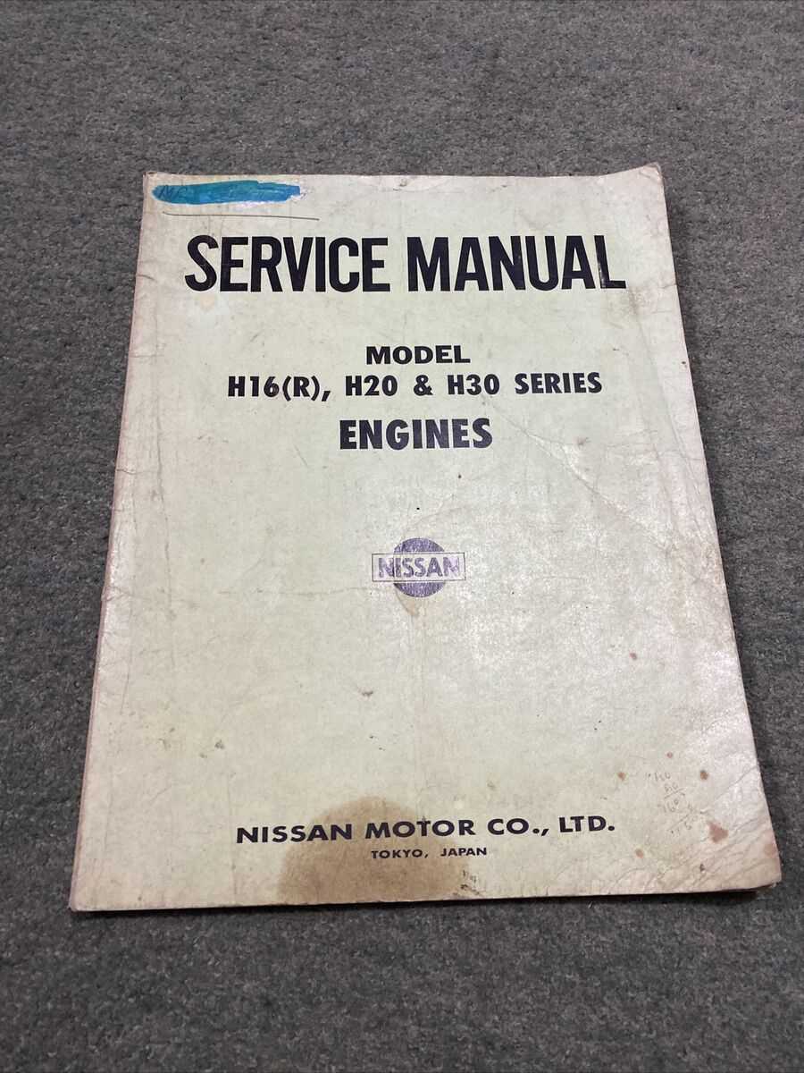 nissan h20 engine repair manual