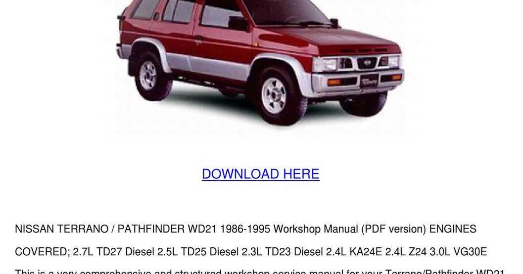 nissan td27 engine repair manual