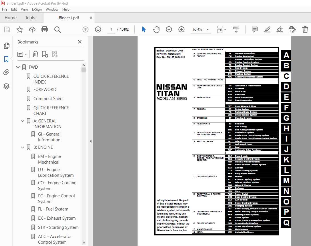 nissan titan repair manual