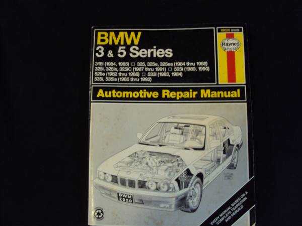 1984 bmw 318i repair manual