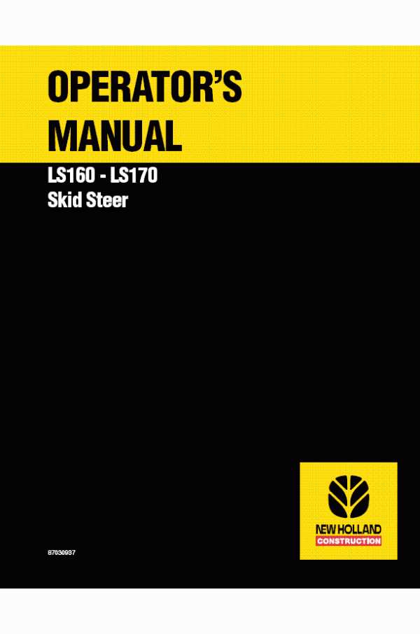 new holland ls170 repair manual