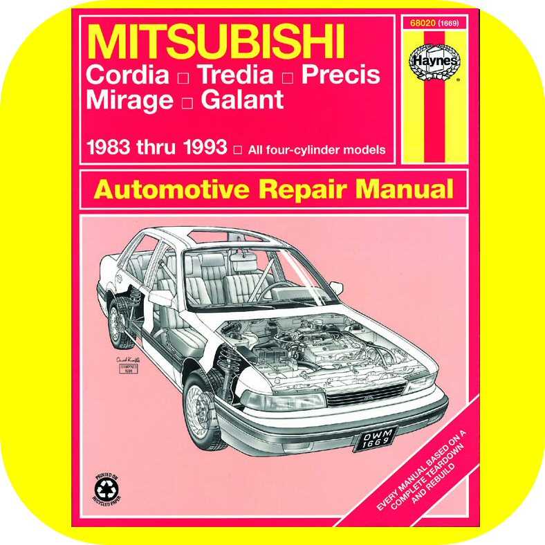 2001 mitsubishi mirage repair manual