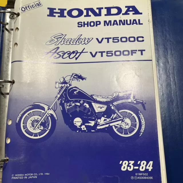 1984 honda shadow 500 repair manual