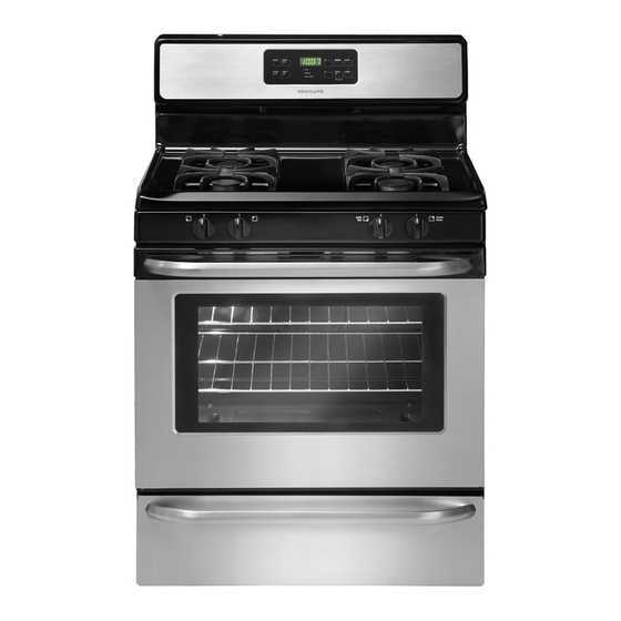 frigidaire gas range repair manual