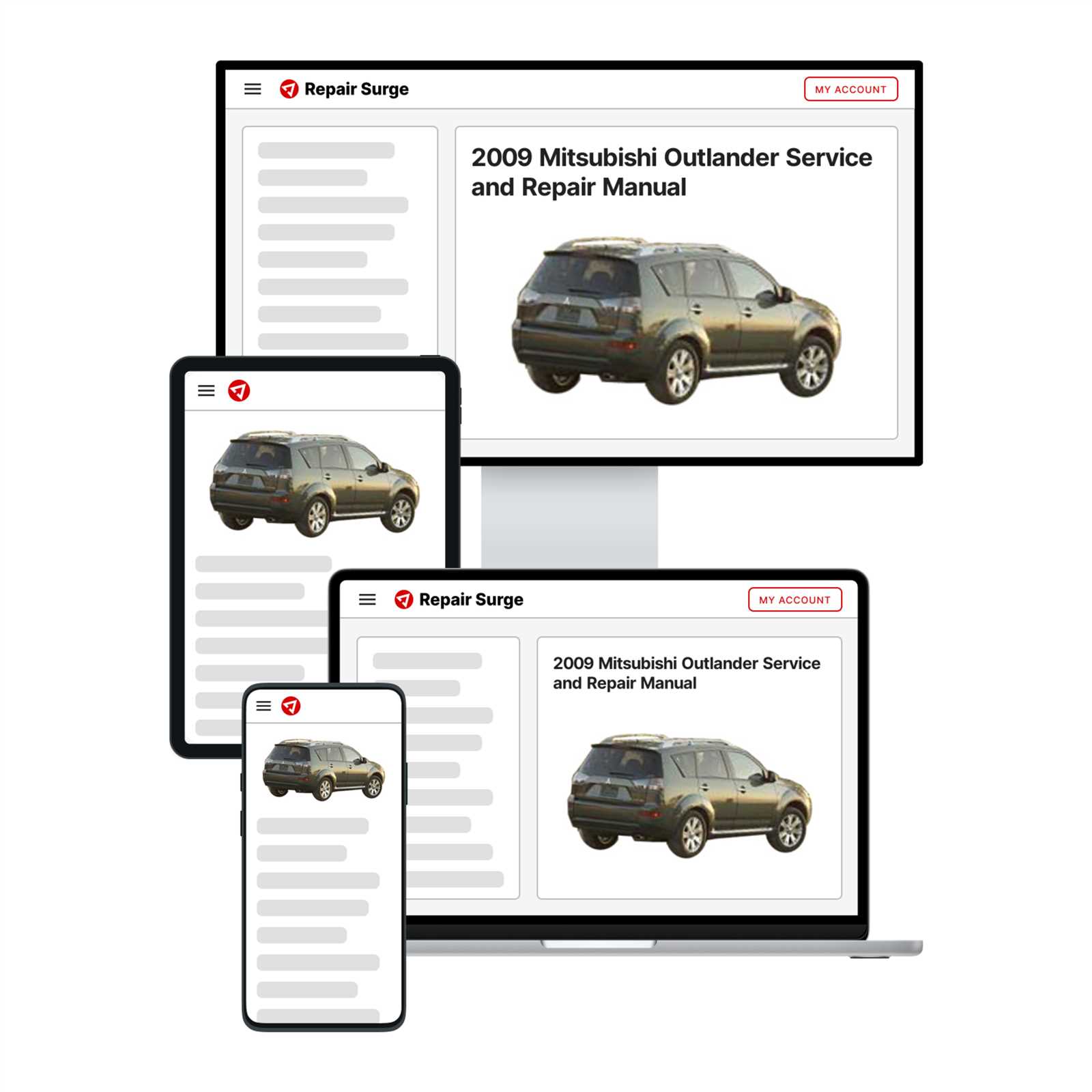 2005 mitsubishi outlander repair manual