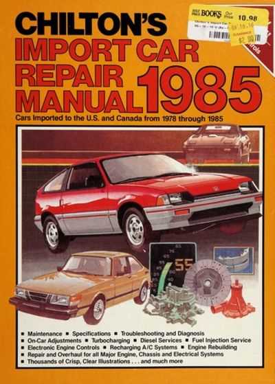 motor imported car repair manual