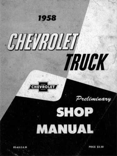 chevrolet truck repair manual