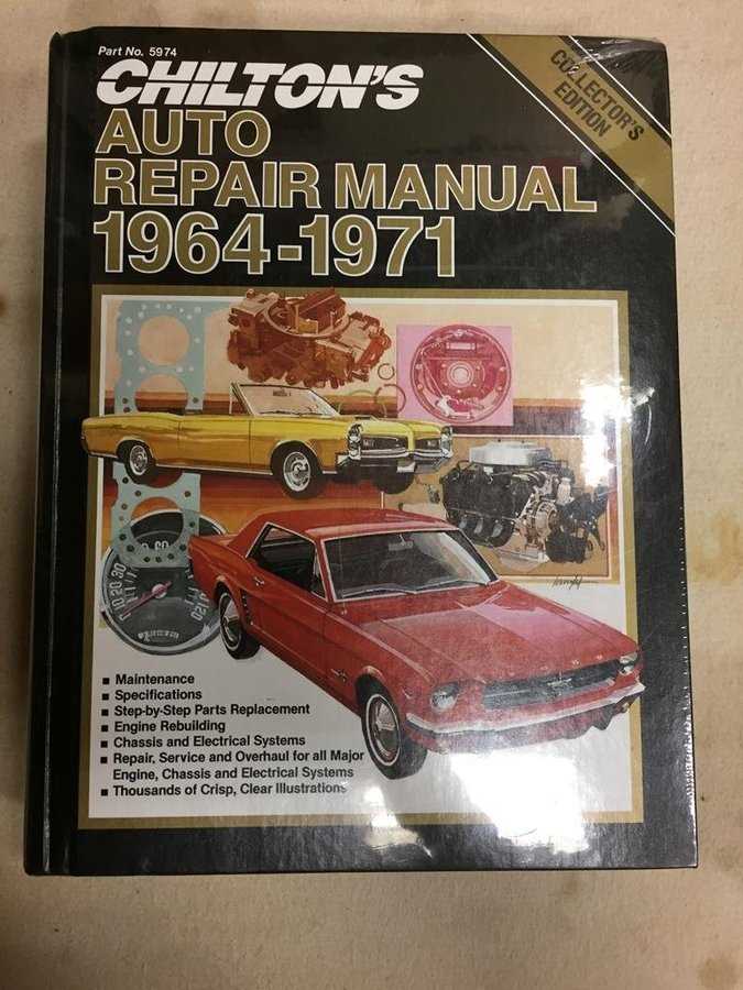 chiltons auto repair manual 1964 71