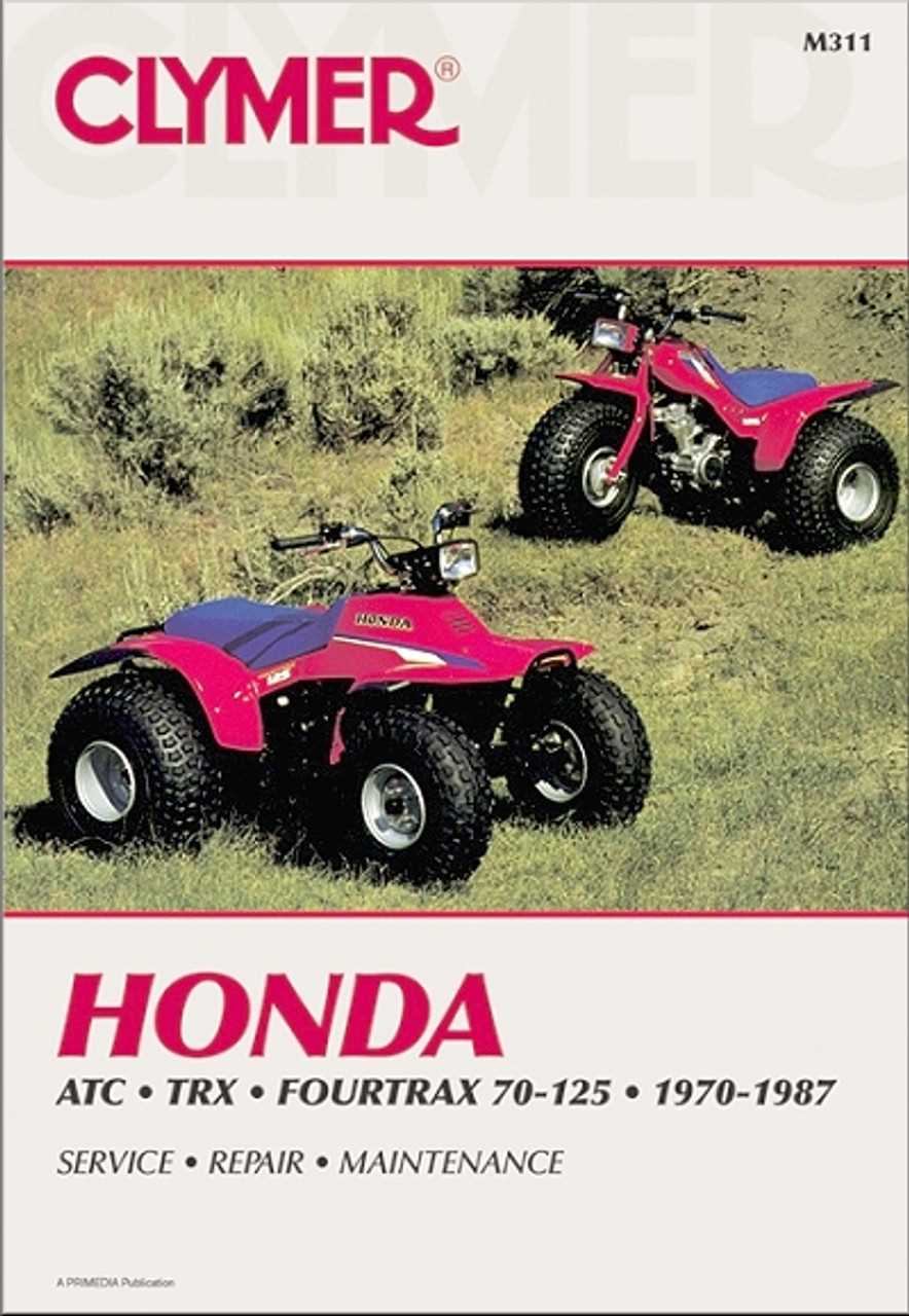 honda four wheeler repair manual