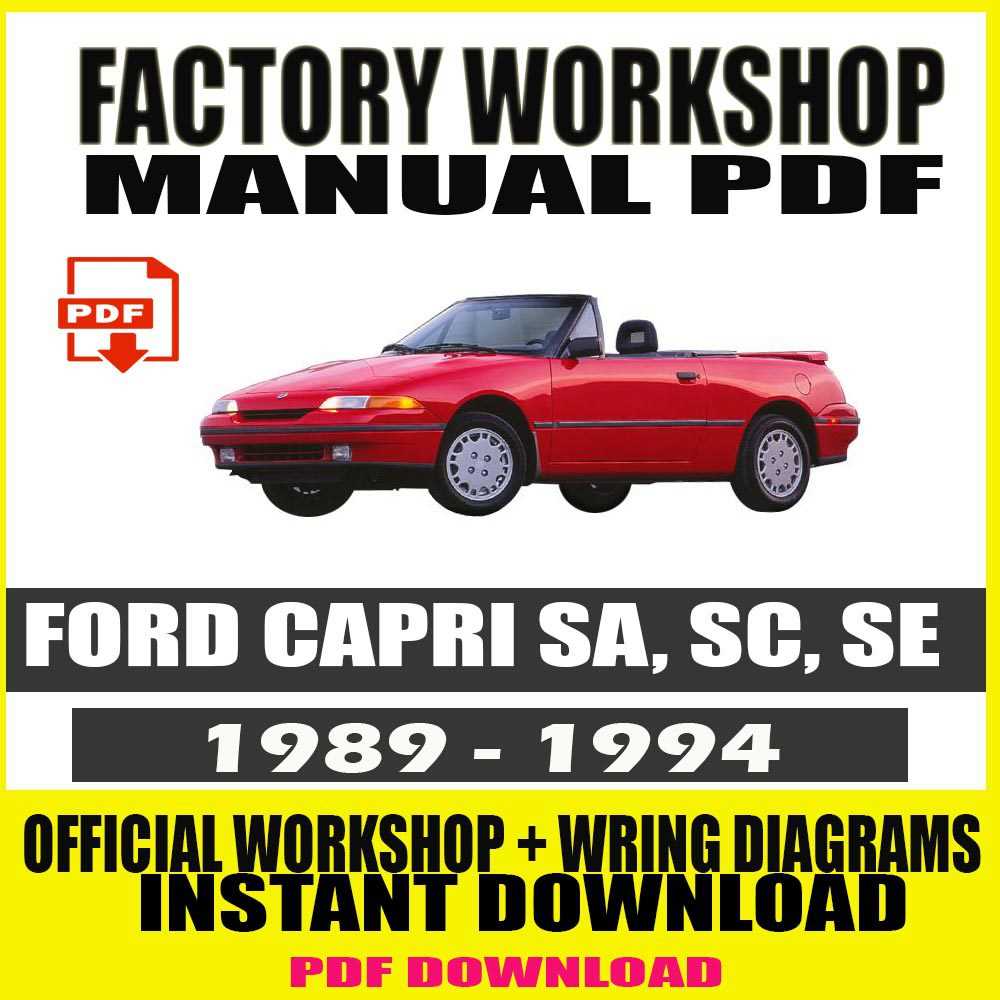 1993 mercury capri repair manual