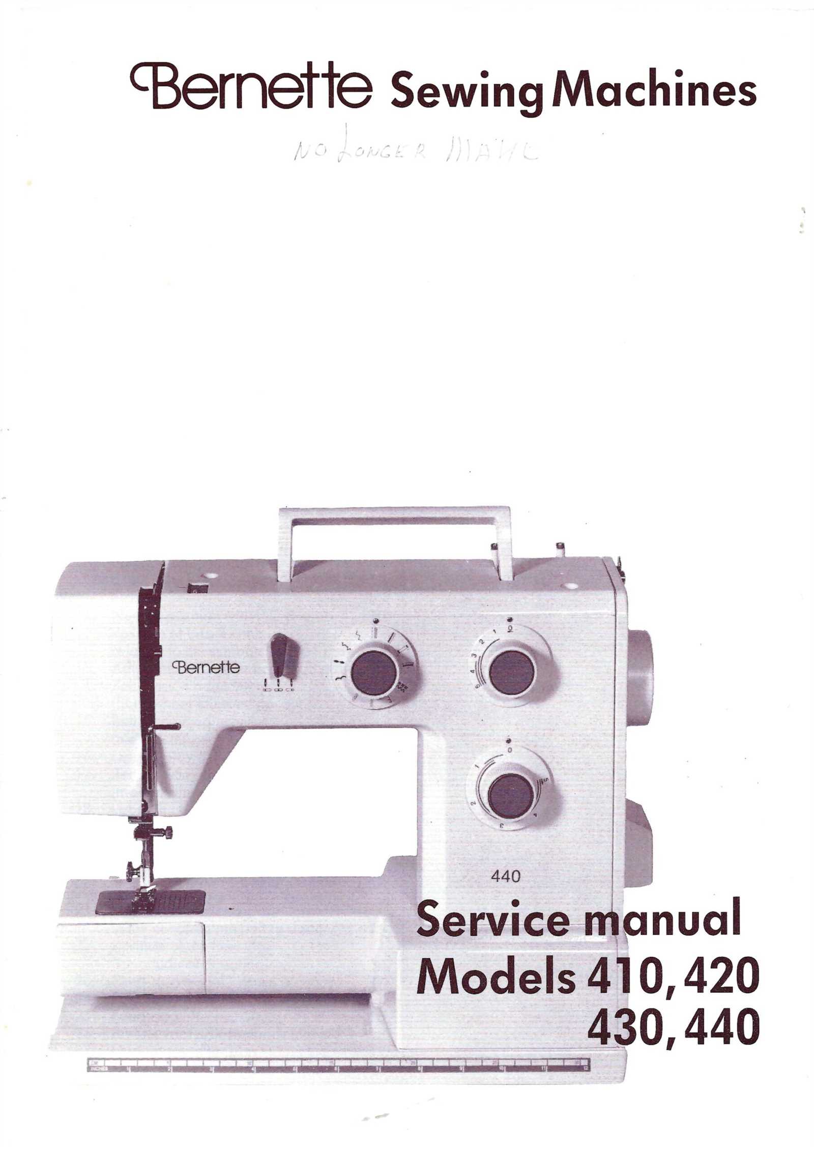 bernina sewing machine repair manual