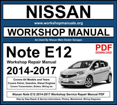 repair manual nissan versa