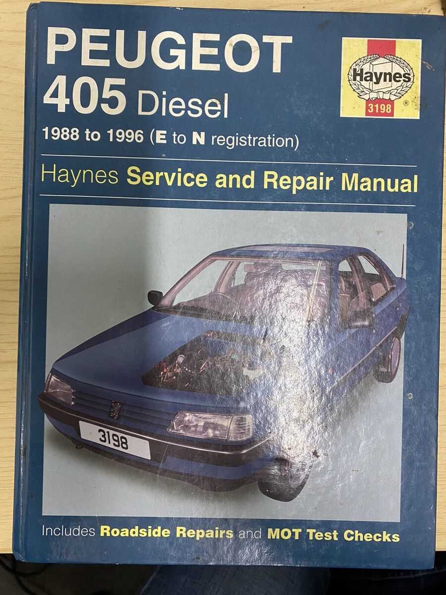 peugeot 405 repair manual