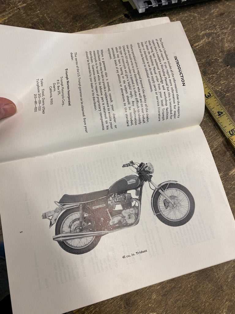 triumph motorcycle repair manual