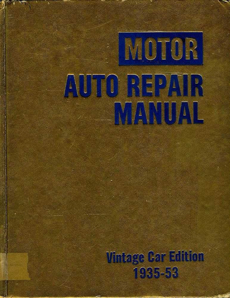 vintage auto repair manuals