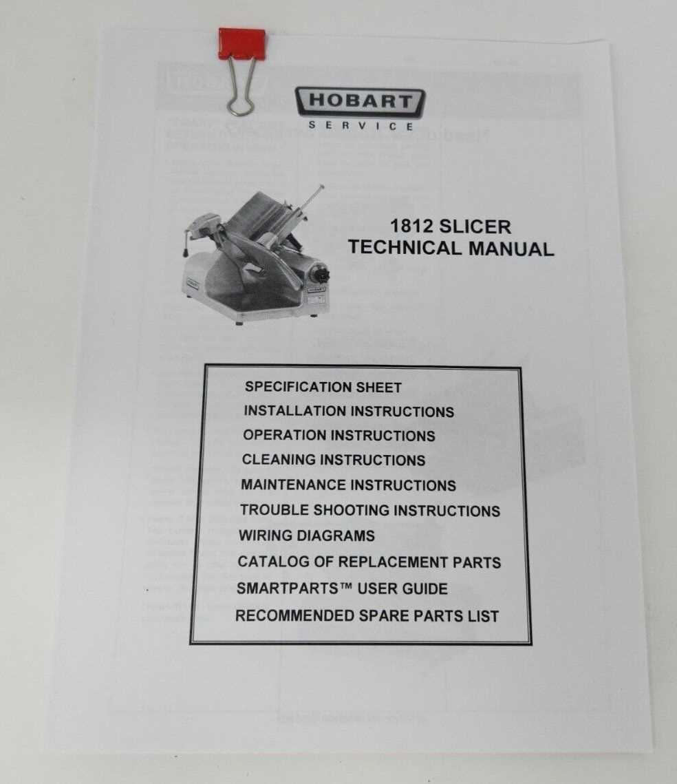 hobart slicer 1712 repair manual