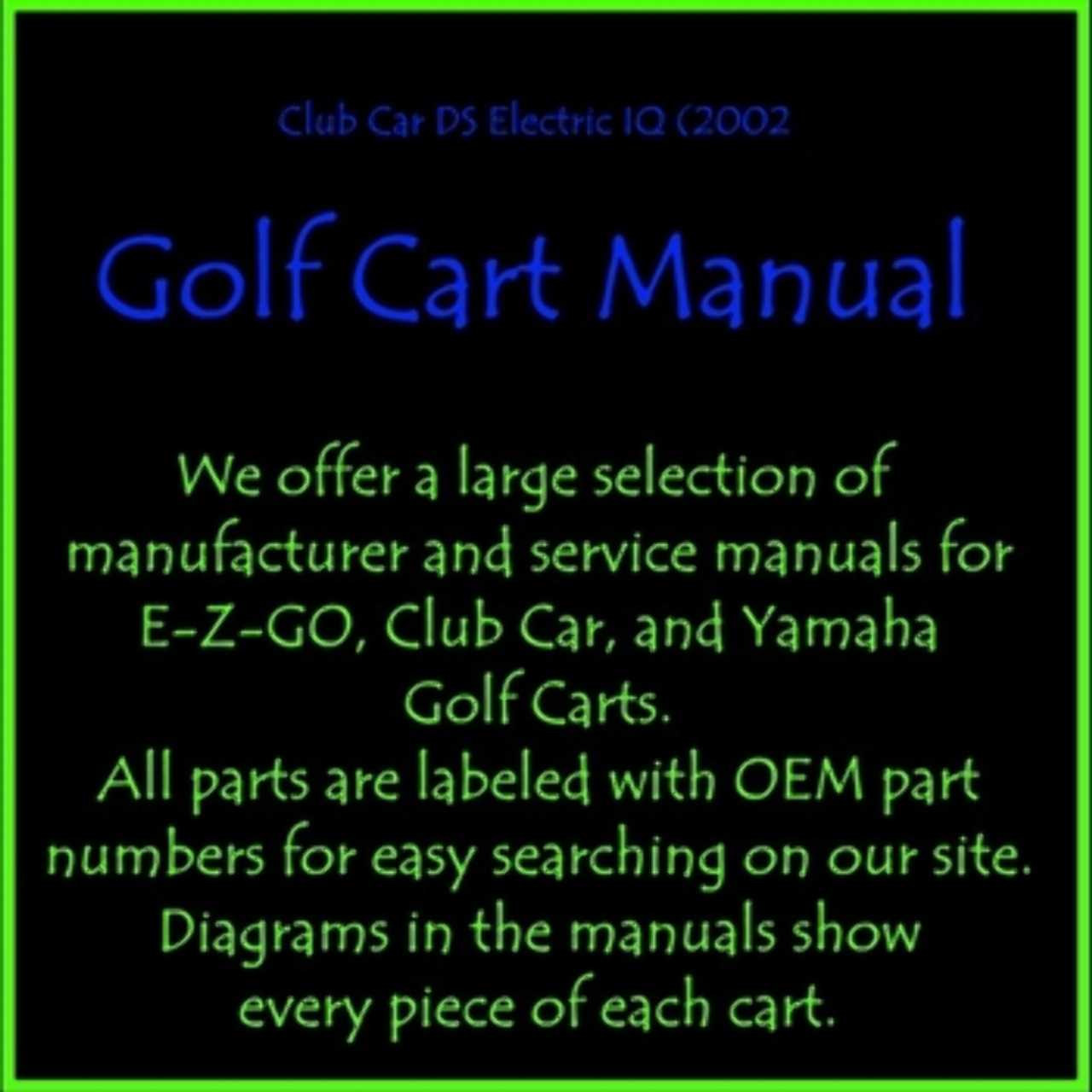 club car repair manual