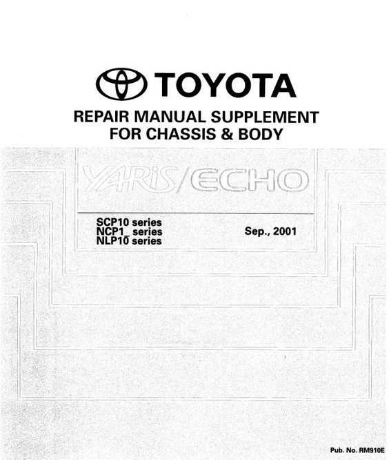 2001 toyota echo repair manual