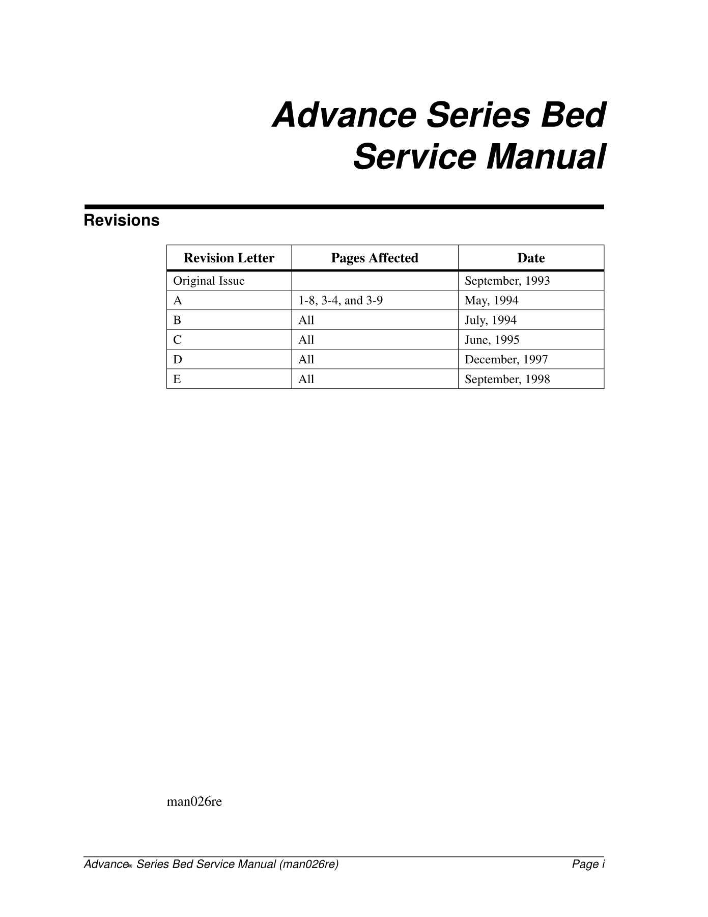 hill rom bed repair manual