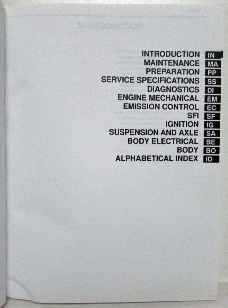 2000 toyota camry repair manual