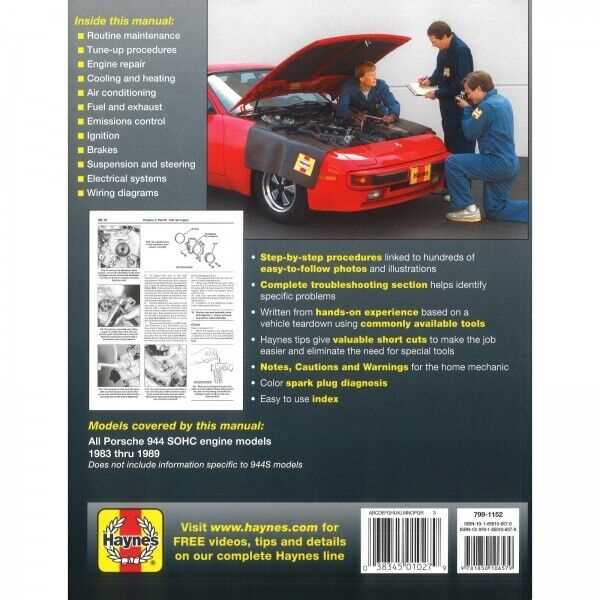 porsche 944 automotive repair manual