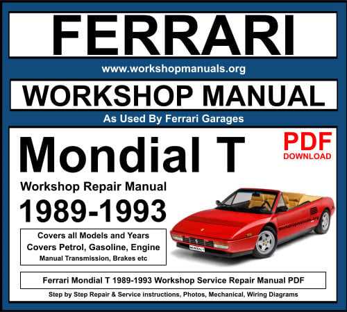 ferrari 308 repair manual